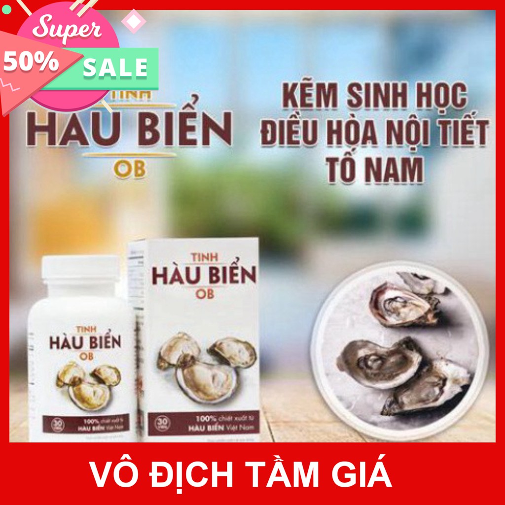 GIÁ VÔ DỊCH Tinh Chất Hàu Biển OB - Tăng chất lượng tinh trùng số 1, hỗ trợ cải thiện tình trạng rối loạn cương dương, x