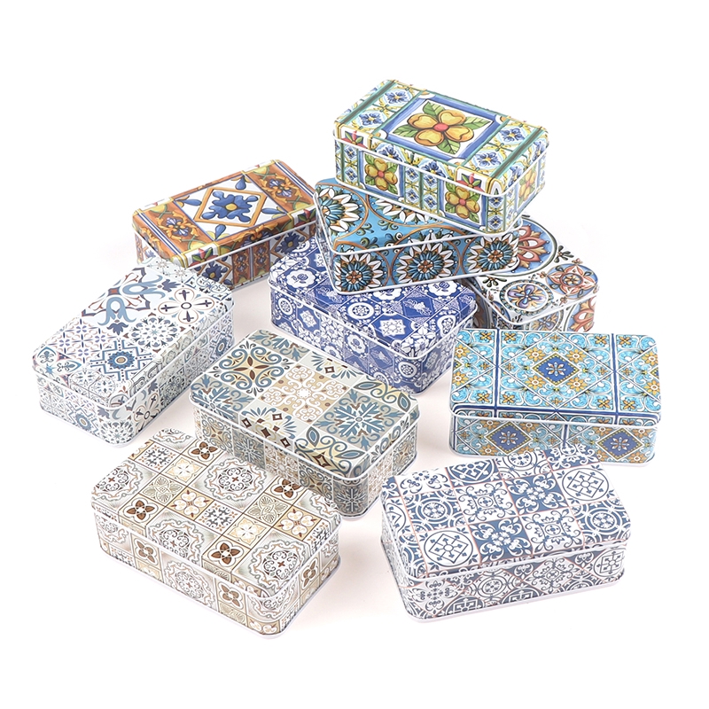 Hộp Thiếc Đựng Trang Sức Hình Chữ Nhật 11.5 * 6.5 * 4Cm