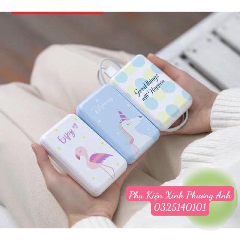 [ YOOBAO 10000mah CHÍNH HÃNG BH 12 THÁNG ] Pin sạc dự phòng 10W 18 hình cute sạc nhanh nhỏ gọn