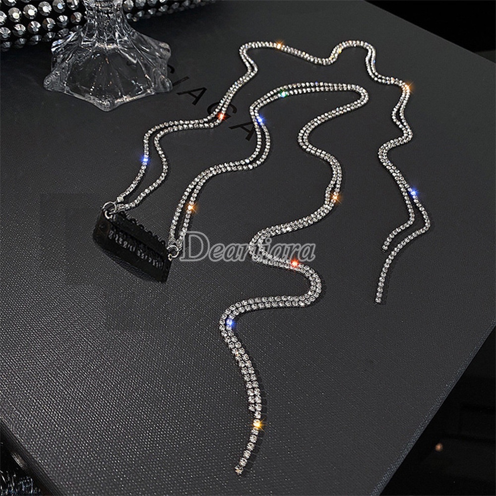 Dây Buộc Tóc Đính Đá Lấp Lánh Thời Trang Cho Nữ