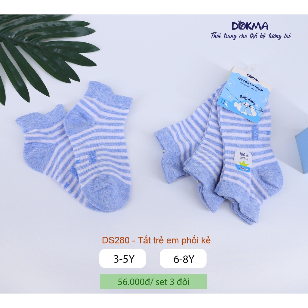 Dokma - Set 3 đôi tất trẻ em 3-8Y ( DS280 )