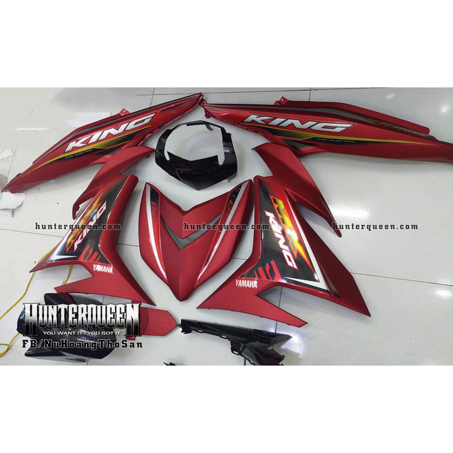 Tem Exciter 150, MX king. Xe đỏ nhám. Chỉnh sửa theo yêu cầu. Sắc nét, bền màu