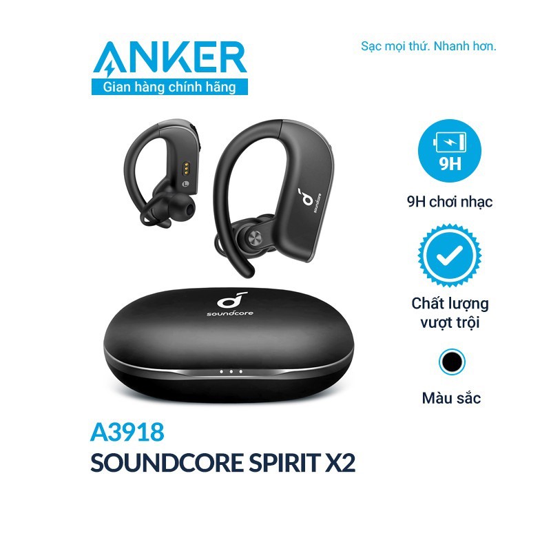 Tai Nghe Bluetooth True Wireless Anker Soundcore Spirit X2 - A3918 - Chính hãng