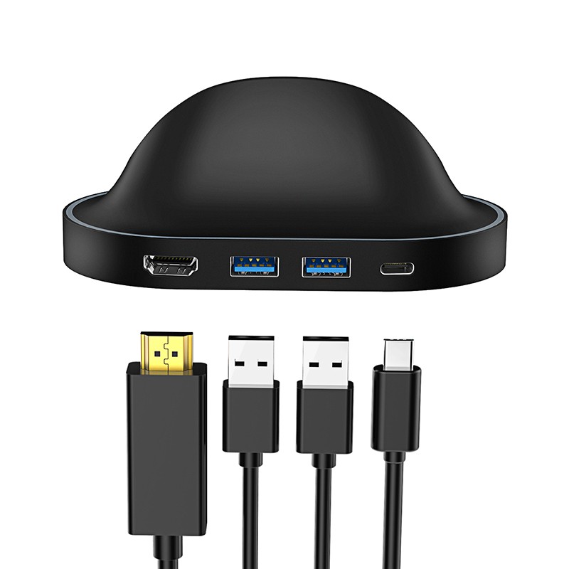 Dock chuyển đổi điện thoại Type C sang Cổng HDMI/2*USB 3.0/TYPE C ORICO XC-402-BK - Bảo Hành Chính Hãng Orico 12 Tháng