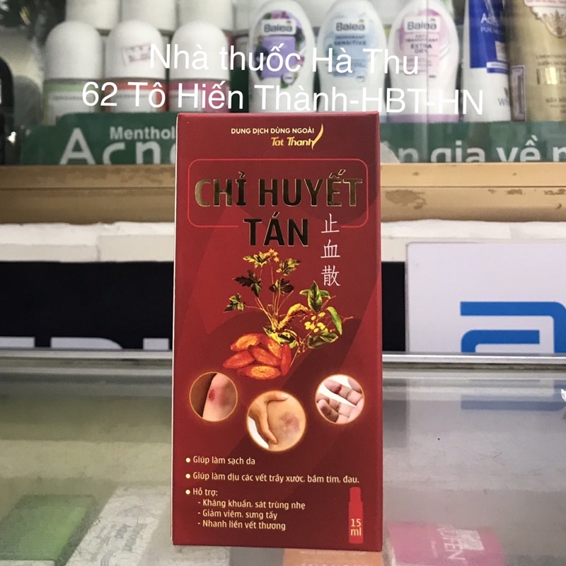 Dung dịch dùng ngoài CHỈ HUYẾT TÁN - Hỗ trợ sưng tấy , nhanh liền vết thương