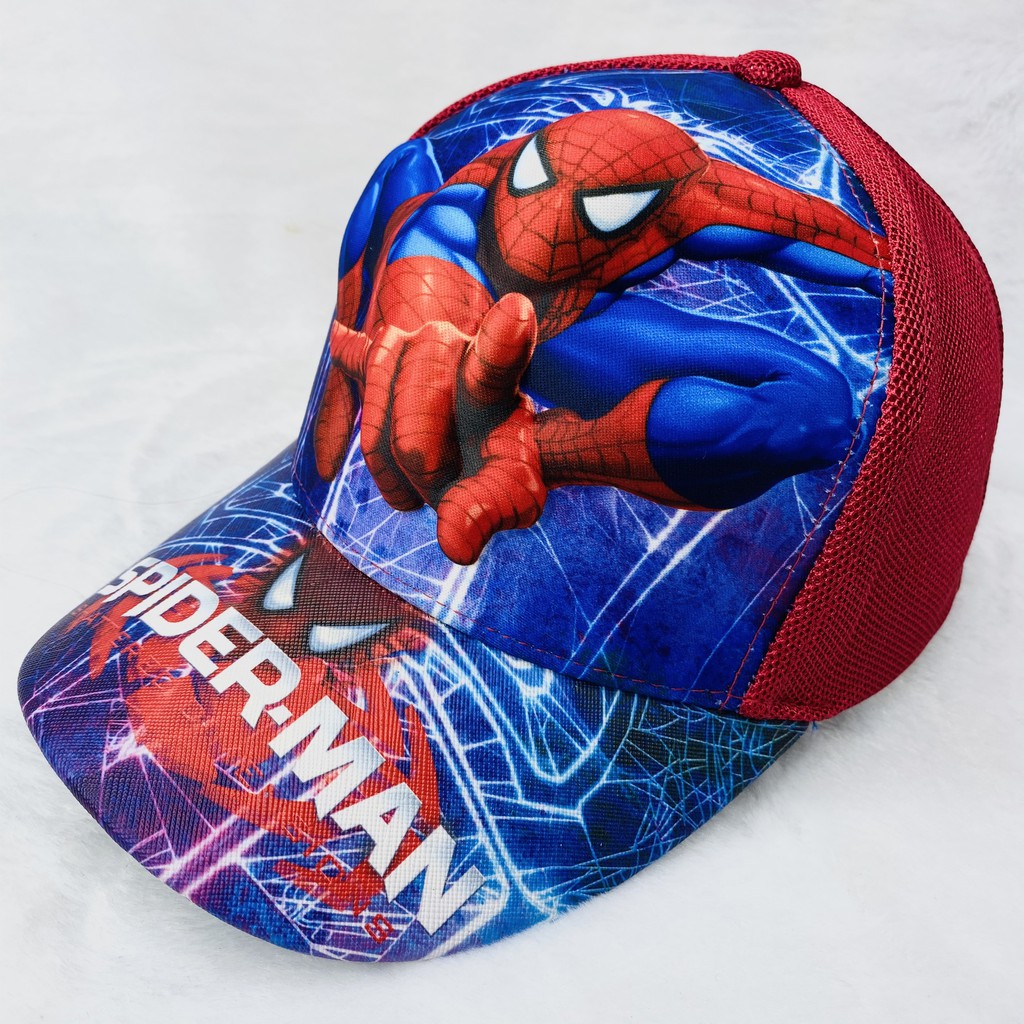 Nón cho bé người nhện, hình nổi 3D