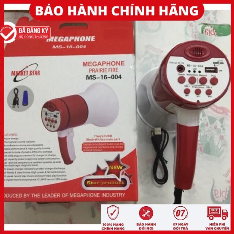 [Loại 1] Loa phóng thanh cầm tay Mini Megaphone có thẻ nhớ USB, dùng pin sạc