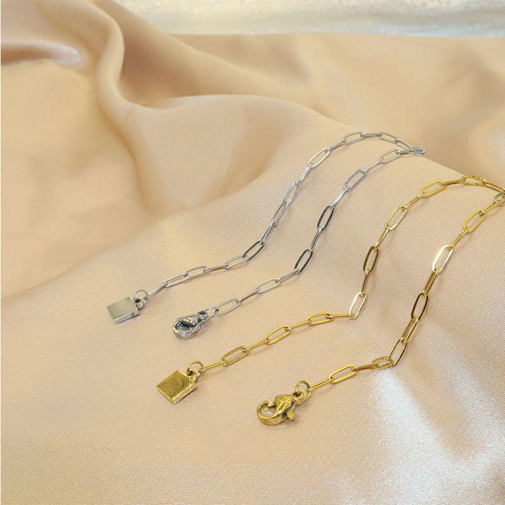 MXGOODS Vòng Đeo Tay Bằng Thép Titan Thời Trang Đường Phố Vintage Dành Cho Nữ