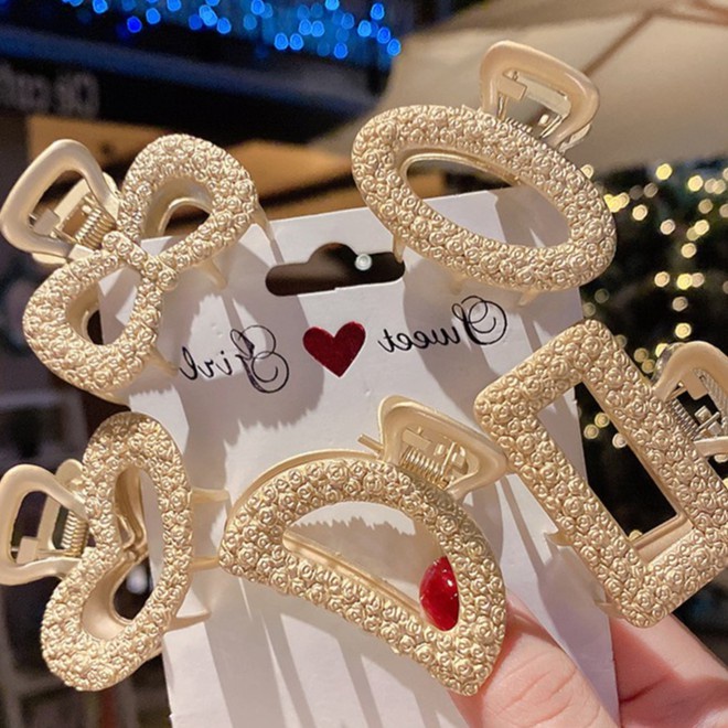 Set 5 kẹp tóc phong cách Hàn Quốc mẫu mới