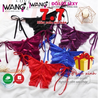 Quần lót sexy ren xẻ đáy cột dây 2 bên 2085
