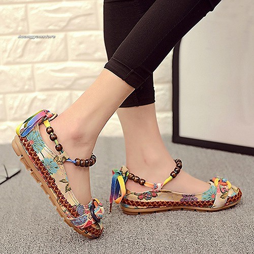 Giày Búp Bê Họa Tiết Thổ Cẩm Thời Trang Nữ Tính | BigBuy360 - bigbuy360.vn