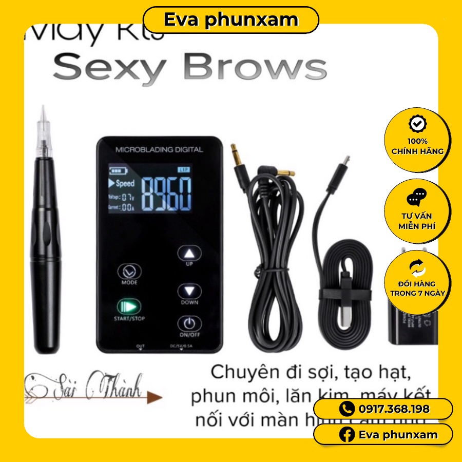[CHÍNH HÃNG] Máy phun xăm KTS  tạo hạt sợi SEXY BROWS MICRO BLANDING DIGITAL-Chính Hãng/scosmetic Tattoo shop