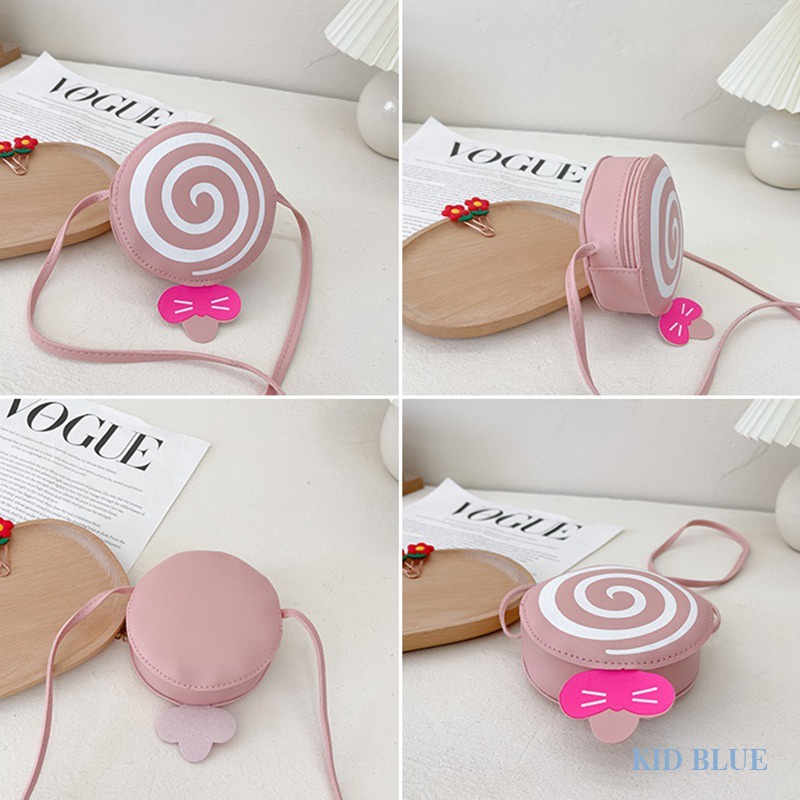 Túi Đeo Chéo Hình Kẹo Mút Hoạt Hình Dễ Thương Cho Bé