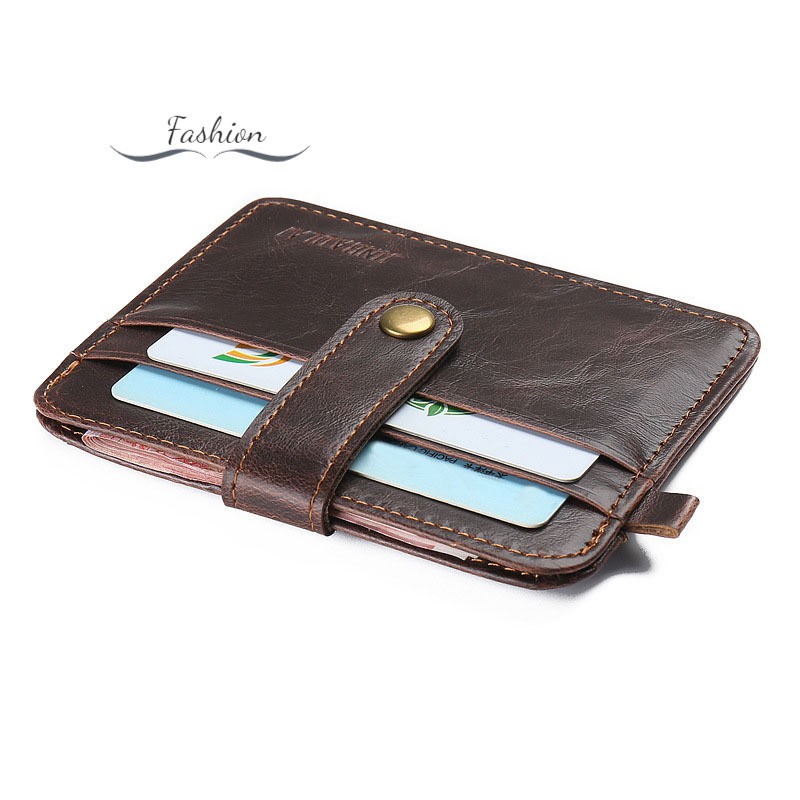 Ví da PU đựng thẻ mini cho nam