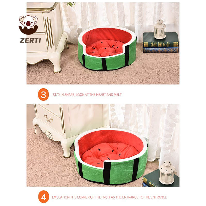 Giường Ngủ Hình Dưa Hấu Cho Thú Cưng