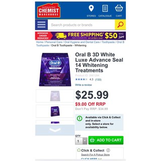 [HÀNG ÚC CHÍNH HÃNG] MIẾNG DÁN TRẮNG RĂNG ORAL B