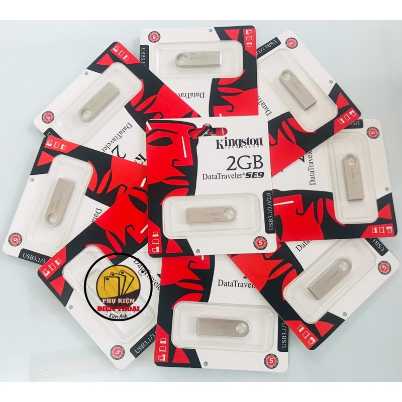 USB Kingston 64Gb/32Gb/16Gb/8Gb/4Gb/2Gb SE9 USB2.0, chống nước