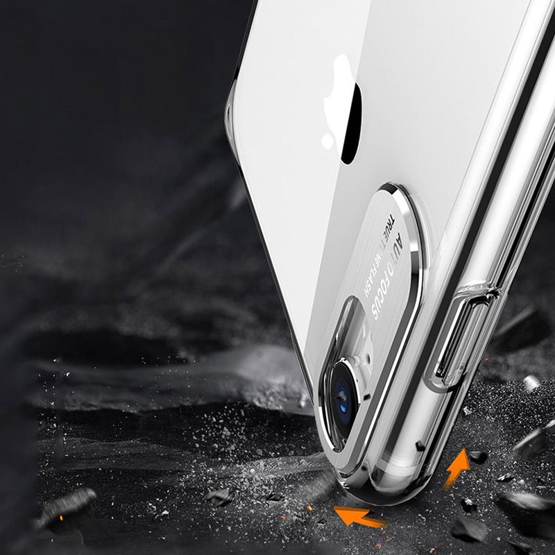 Ốp iPhone AUTOFOCUS Trong Suốt Viền Camera Kim Loại - Chống Va Đập ( Ốp Dẻo ) | BigBuy360 - bigbuy360.vn