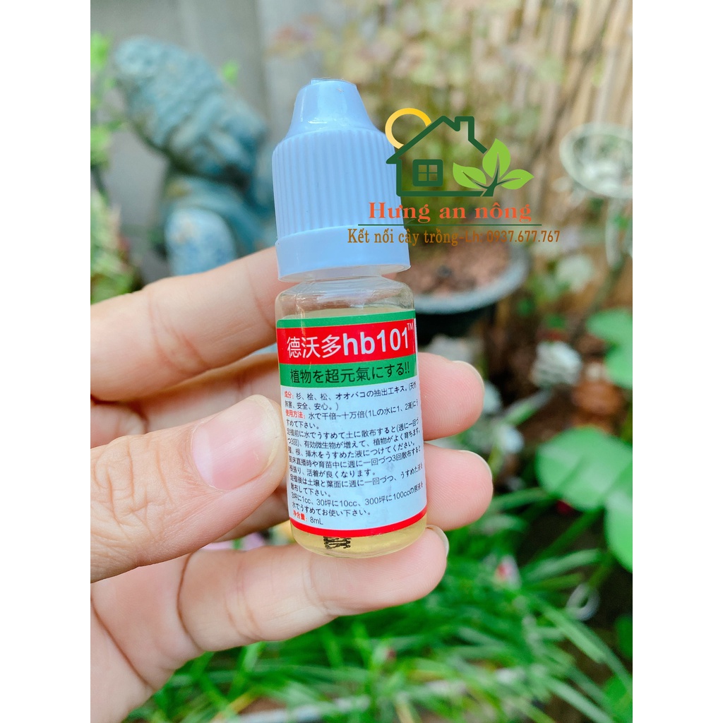 Lọ 8ml - Phân bón hữu cơ Nhật HB-101 Dinh dưỡng kích lá rễ đậm đặc