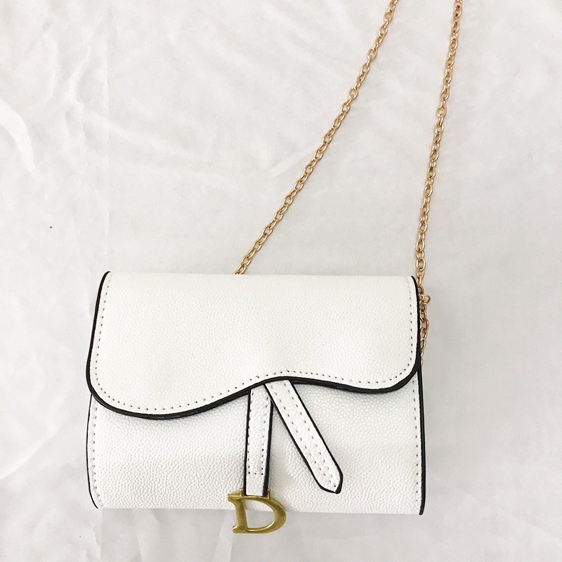 Túi Ví Nữ Mini Đeo Chéo, Túi Xách Nữa Khoá D Thời Trang