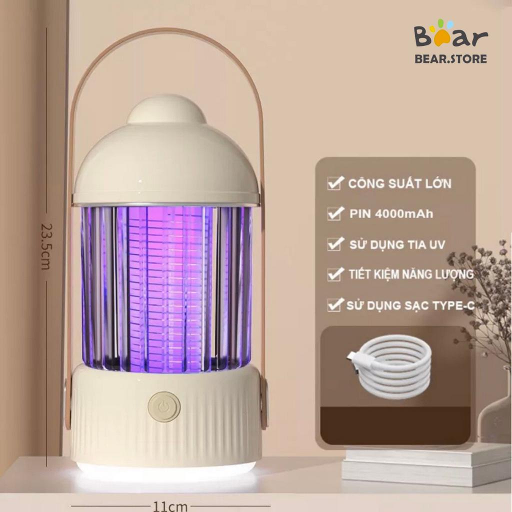 Đèn Bắt Muỗi Đa Năng Với Dung Lượng Pin 4000mAh Không Dùng Hóa Chất Bảo Vệ Sức Khỏe Gia Đình Và Trẻ Nhỏ