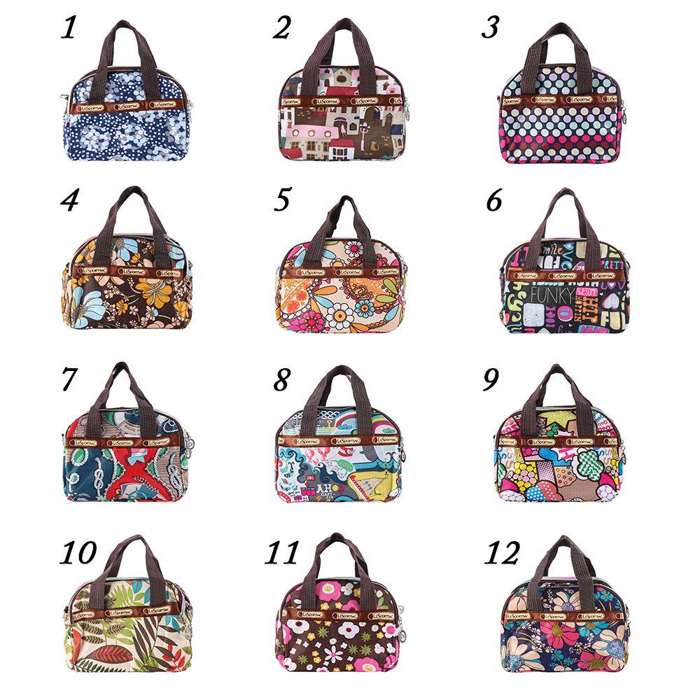 Heceh Túi Đeo Chéo Nylon Đa Năng Chống Thấm Nước Có Khóa Kéo In Họa Tiết