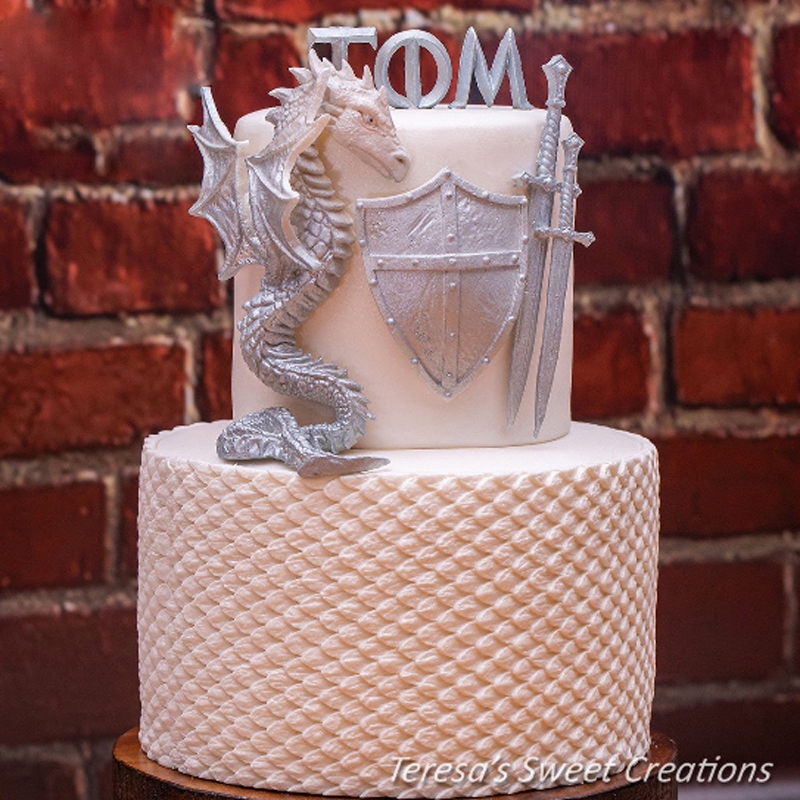 Khuôn Silicone Làm Bánh Hình Vảy Rồng Độc Đáo