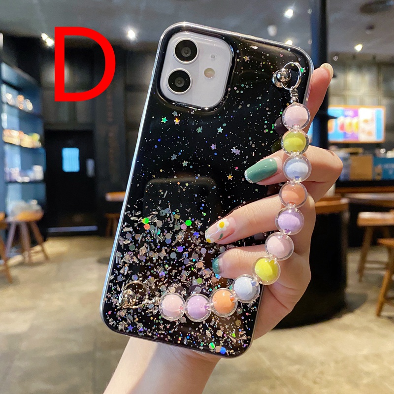 Ốp Điện Thoại TPU Lấp Lánh Có Dây Đeo Cho OPPO A92S/52/92 A1K/7/5S/12/5/3S/12E/357/59 A59S F1S A83/83A/83T F5 Youth F7