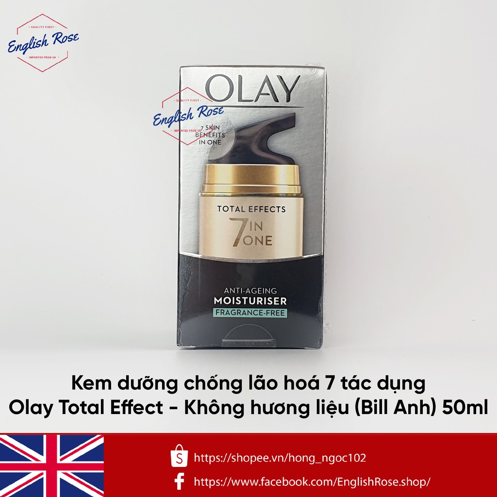 [BẢN UK Made in Poland] Kem dưỡng chống lão hoá 7 tác dụng Olay Total Effect Ngày Đêm 50ml | BigBuy360 - bigbuy360.vn
