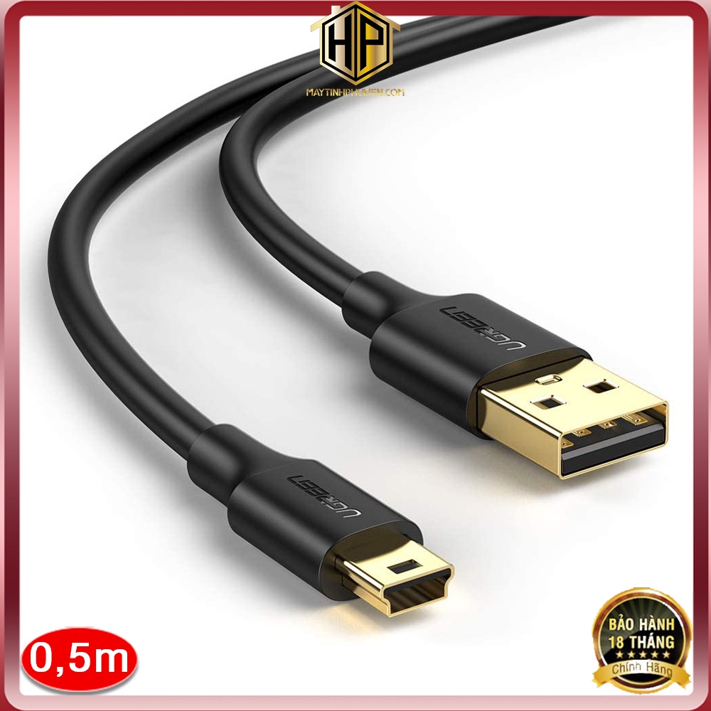 Ugreen 10354 - Cáp USB 2.0 to Mini USB dài 0.5M cao cấp