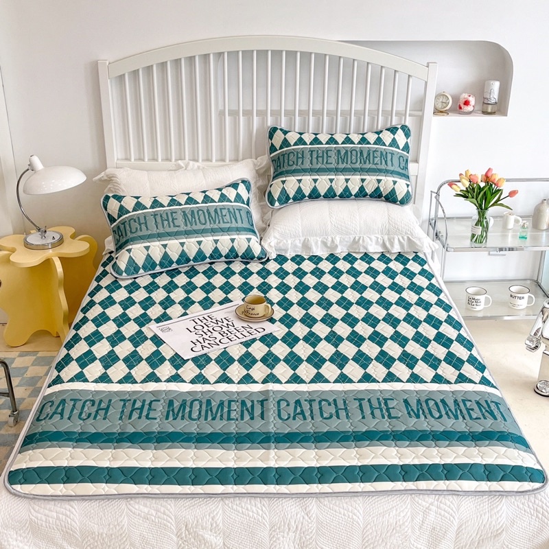 chiếu điều hoà cao su non trần tim mát lạnh ( tặng kèm 2 vỏ gối)