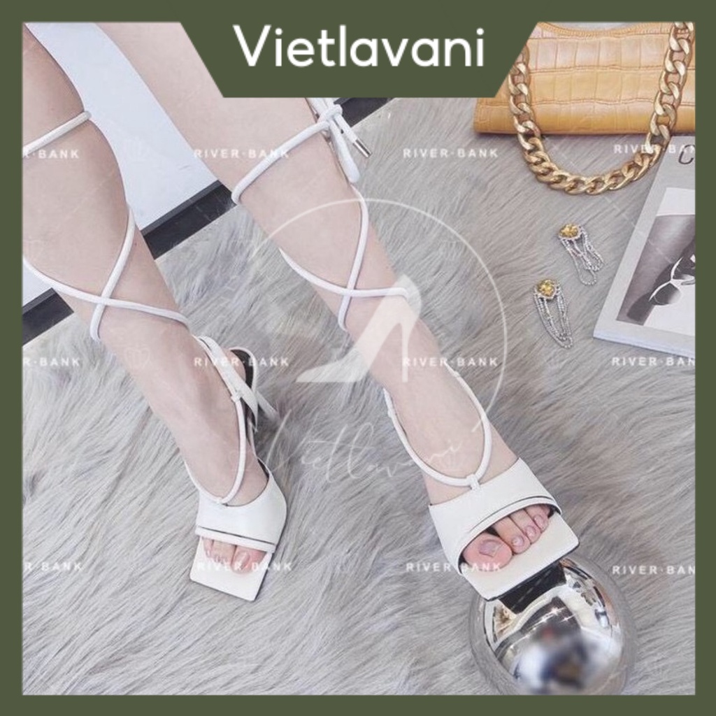 Giày sandal nữ mã S29 dây cột cao 7cm hàng siêu đẹp sang chảnh