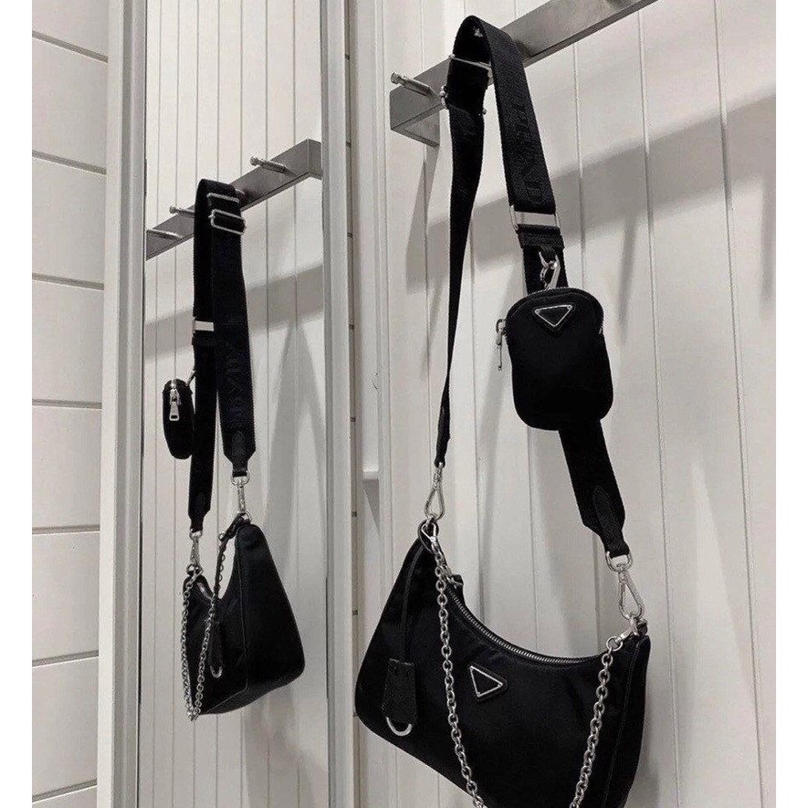 Túi hãng cao cấp 𝑷𝑹𝑨𝑫𝑨 Multi Pochette fullbox sang chảnh chống nước, chống xước