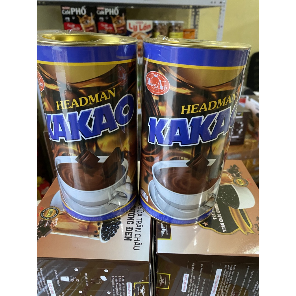 Bột Cacao /Kakao Headman 2 In 1 Hộp Tròn (500g)