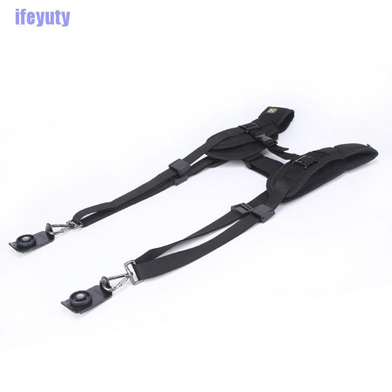 [IYU]  Professional Quick Double Shoulder Camera Belt Strap For Canon Nikon Sony FE