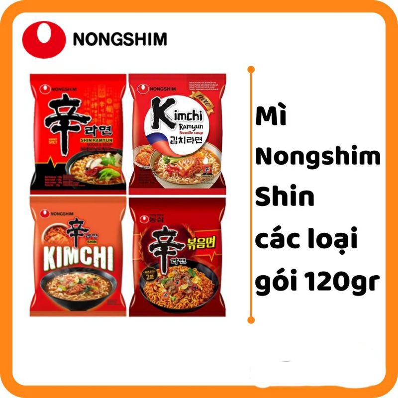 Mì Xào Khô/ Mì Nước/ Mì Kim Chi Nongshim Shin 120gr