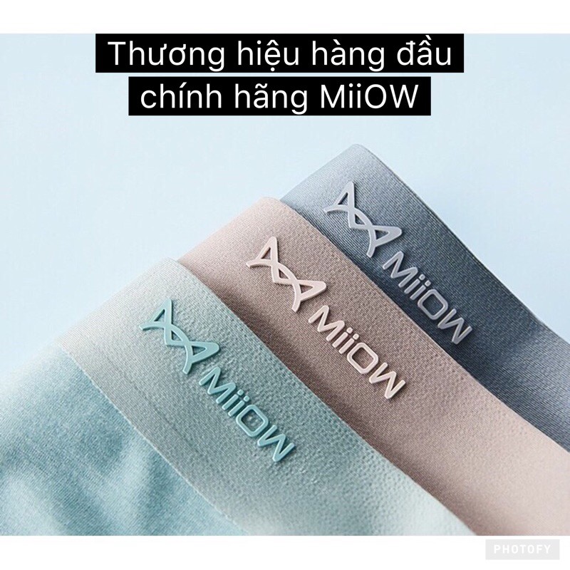 Sịp Đùi Nam Boxer ,Sịp Lạnh Cao Cấp MiiOW Than Hoạt Tính Kháng Khuẩn, Nâng Mông