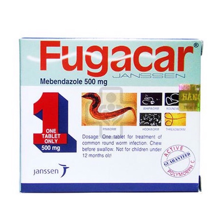 Fugaca Viên sổ giun hộp 1 viên - (Chính hãng)