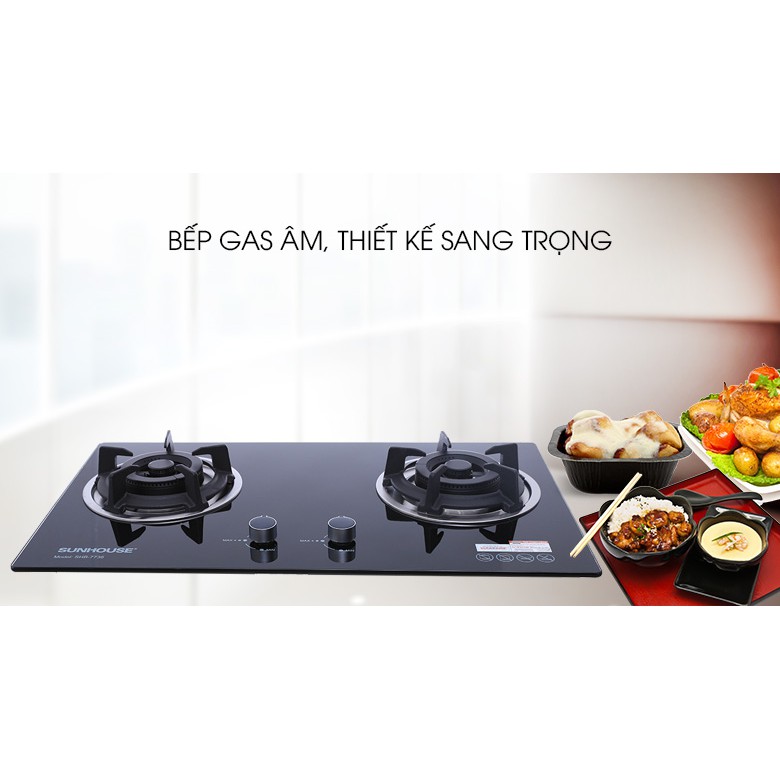 Bếp gas âm Sunhouse 7736 (93-94%)
