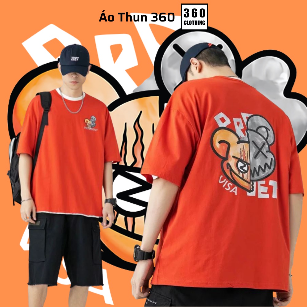 Áo thun tay lỡ ProJET nam nữ unisex form rộng nhiều màu sắc dáng oversize 360clothing