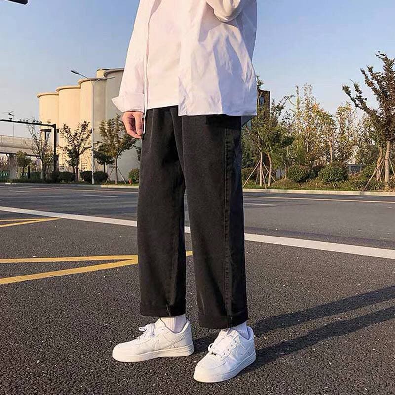 Quần bò nam MALTRIK, quần bò ống rộng, quần bò đen ống rộng, quần jean đen ống rộng dáng Hàn hottrend 2022 | BigBuy360 - bigbuy360.vn