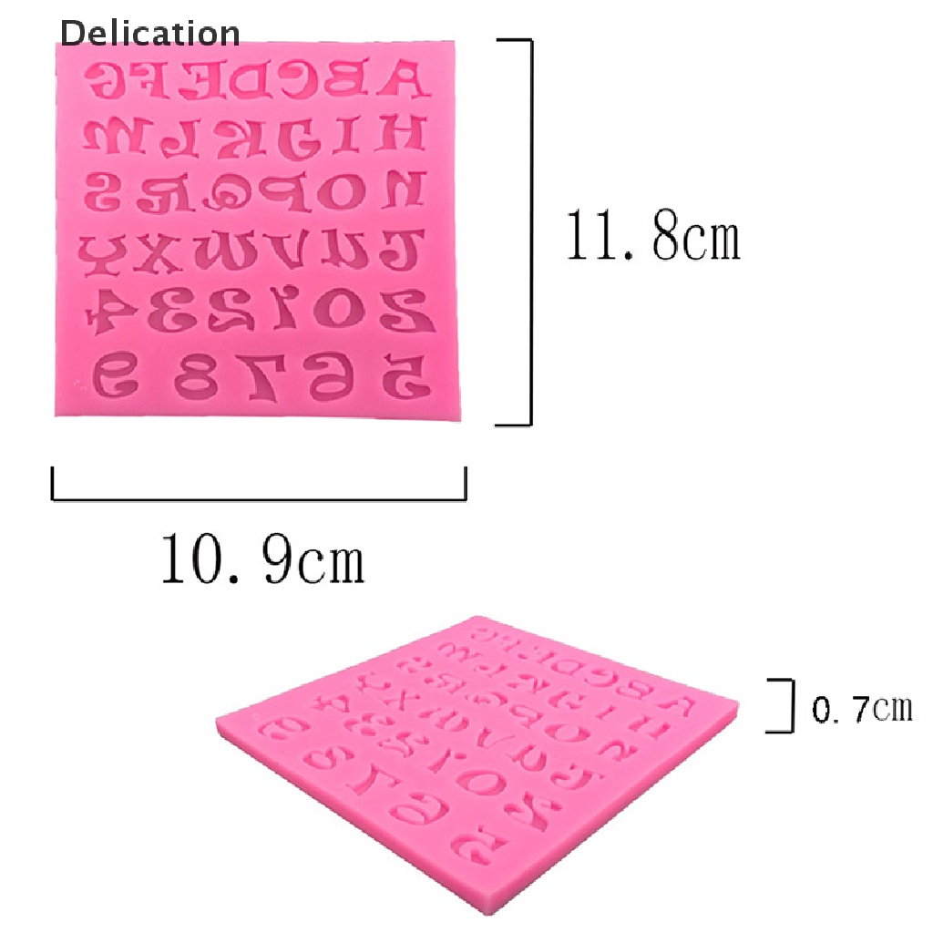 1 Khuôn Làm Bánh Chất Liệu silicone Hình Chữ Cái