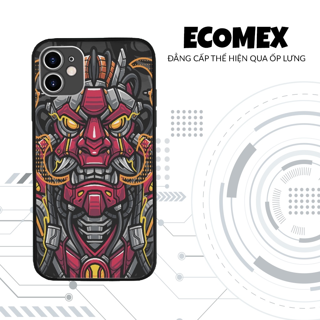 Ốp Lưng iphone in hình quỷ vương máy móc ECOMEX cho iPhone 5 6 7 8 Plus 11 12 Pro Max X Xr MYS20220354