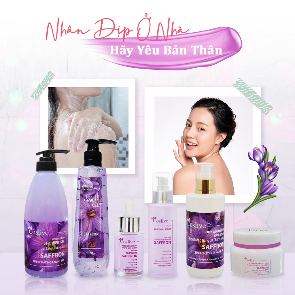 Gel tắm dưỡng ẩm tinh chất hoa nghệ tây 700ML | BigBuy360 - bigbuy360.vn