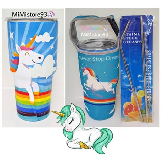 COMBO LY GIỮ NHIỆT UNICORN XANH