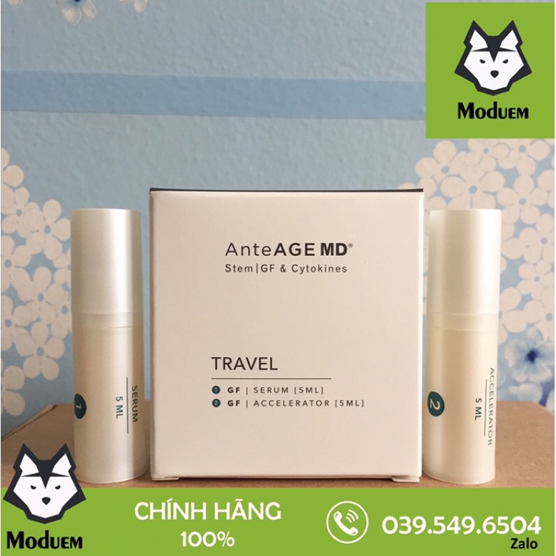 Sét Mini AnteAGE MD Serum Và AnteAGE MD Accelerator Phục Hồi, Dưỡng Ẩm, Bảo Vệ, Tái Tạo Và Trẻ Hoá Làn Da 5ml