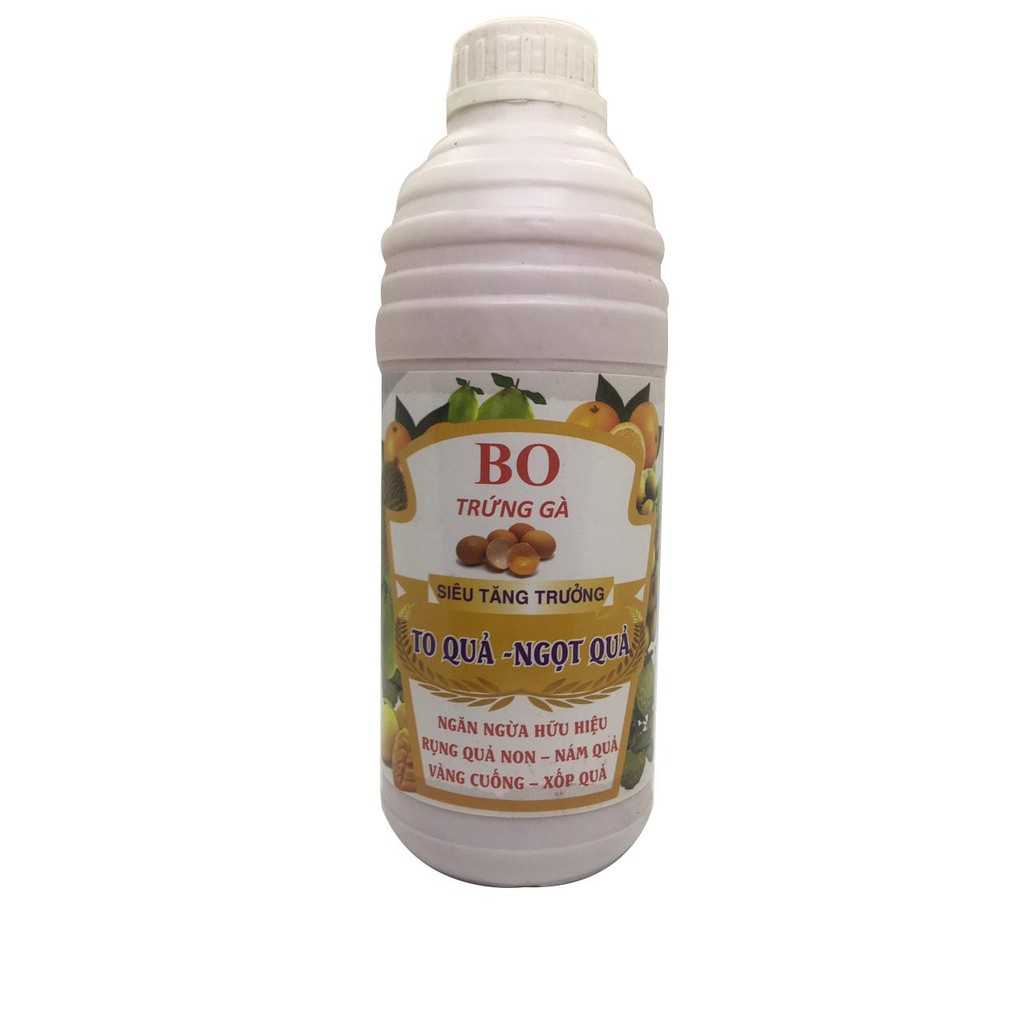 Phân bón TRỨNG GÀ cao cấp ( chiết xuất từ trứng gà lên men) chuyên cho cây ăn trái, cây hoa