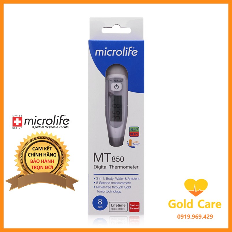 ✅ Nhiệt kế điện tử Microlife MT850 dạng bút - Thụy Sĩ