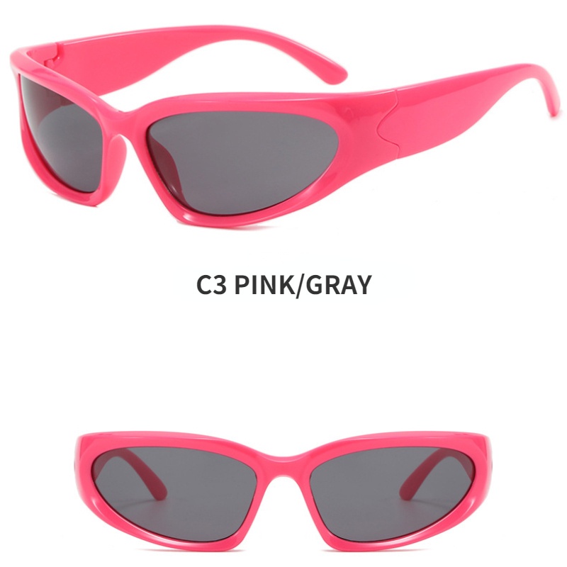 (JIUERBA) Kính Mát Thời Trang Công Nghệ Phương Tây Millennium Futuristic Punk