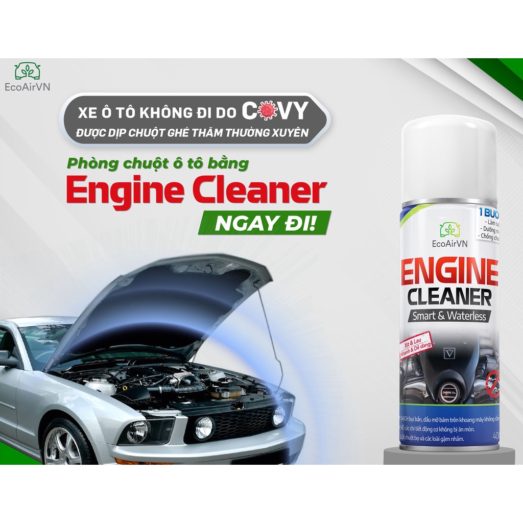 Xịt đuổi chuột ô tô xịt chống chuột khoang máy ô tô diệt chuột Engine Cleaner